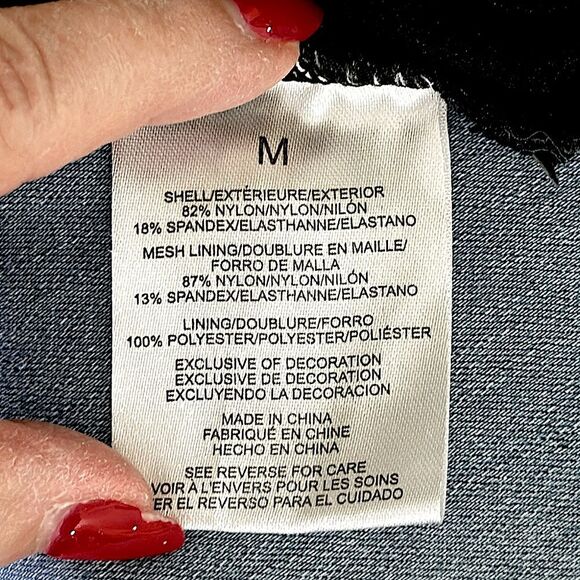 Jones NY Swimsuit One Piece Size Medium Black - Picture 14 of 14